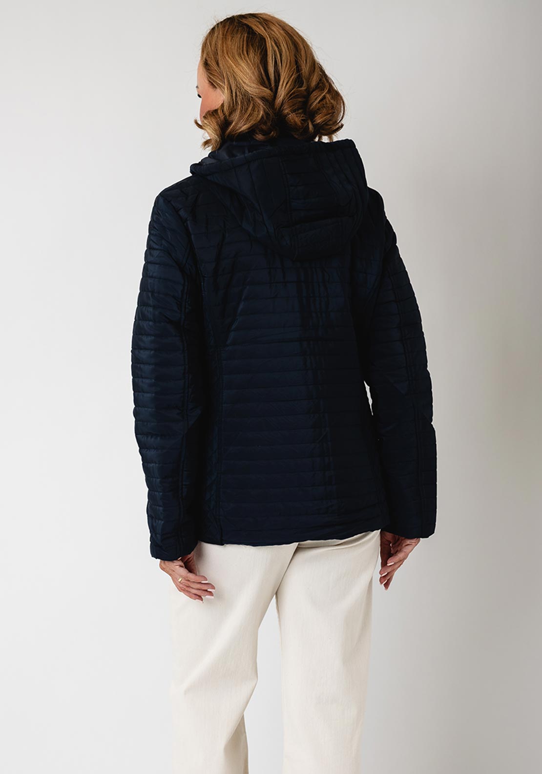 Serafina Collection Waterproof with Hood Coat, Navy