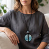 Serafina Collection Large Pendant Necklace, Blue