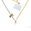 Serafina Pearl and Chain Crossbody Phone Strap, White