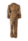 Serafina Collection Animal Satin Pyjama Set, Brown