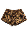 Serafina Collection Animal Satin Short Pyjama Set, Brown