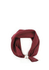 Serafina Satin Pearl Magnetic Neck Scarf, Burgundy