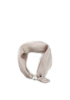 Serafina Satin Pearl Magnetic Neck Scarf, Taupe