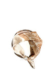 Serafina Abstract Print Pearl Magnetic Neck Scarf, Taupe