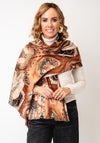 Serafina Collection Abstract Print Pashmina, Orange