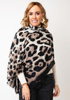 Serafina Collection Leopard Print Scarf, Brown