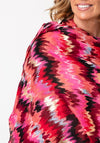 Serafina Collection Ikat Print Scarf, Pink