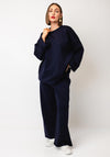 Serafina Collection One Size Sweatshirt and Trouser Co-Ord, Navy