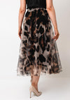 Serafina Collection One Size Leopard Print Tulle Skirt, Multi