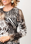 Sunday Animal Print Jersey Top, Brown