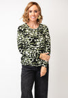 Sunday Circle Print Jersey Top, Green