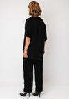 Serafina Linen with Button Detail Top, Black