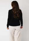 Serafina Collection Knitted with Bow Detail Jumper, Black
