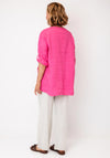 Serafina Linen with Button Detail Top, Pink
