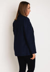Serafina Collection Textured Blazer, Navy