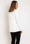 Serafina Collection Textured Blazer, White