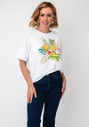 Serafina Collection Embellished Pineapple T-Shirt, White