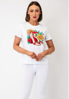 Serafina Shoe Graphic Print T-Shirt, White