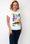 Serafina Collection Travel Floral Graphic T-Shirt, White