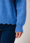 Serafina Collection One Size Mohair Wool Jumper, Blue