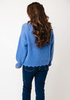 Serafina Collection One Size Mohair Wool Jumper, Blue