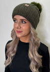 Serafina Collection Pom Pom Knit Hat, Green