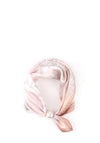 Serafina Floral Print Pearl Magnetic Neck Scarf, Pink & Cream