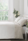 Serene Ashbury Lace Trim Duvet Cover Set, Natural