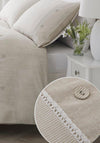 Serene Ashbury Lace Trim Duvet Cover Set, Natural
