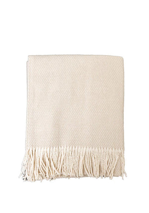 Sheelin Chevron 150x200cm Throw, Cream
