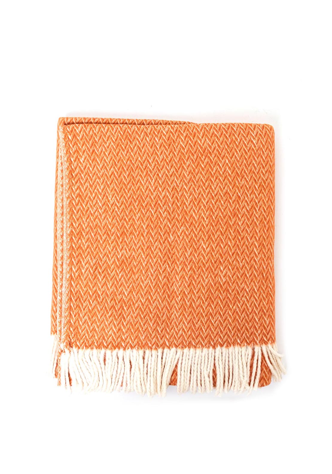 Sheelin Chevron 150x200cm Throw, Orange