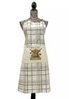 Sheelin Country Club Highland Cow Apron, Green Multi
