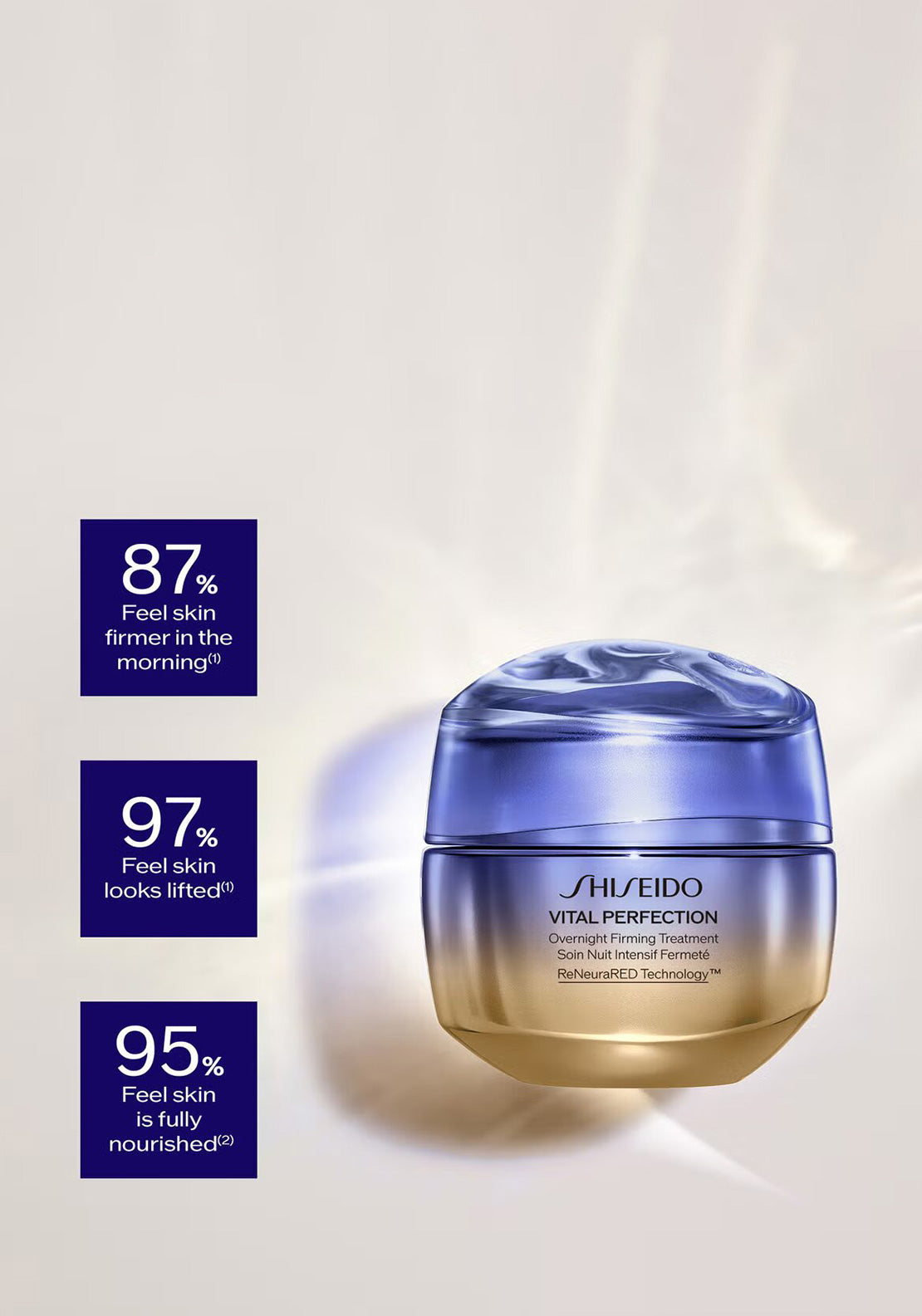 Shiseido Vital Perfection Overnight Firming Treatment, 50ml