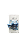 Siena Girls Bow Hair Bobbles and Glitter Clips Set, Blue