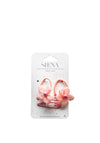 Siena Girls Floral Hair Bobbles and Glitter Clips Set, Pink