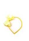 Siena Girls Bow Headband, Lemon