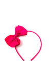 Siena Girls Bow Headband, Fuchsia Pink