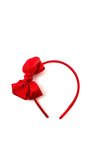 Siena Girls Bow Headband, Red