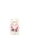 Siena Girls Bow Hair Bobbles and Glitter Clips, Light Pink