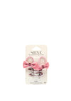 Siena Girls Bow Hair Bobbles and Glitter Clips, Dusty Pink