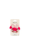 Siena Girls Bow Hair Bobbles and Glitter Clips, Fuchsia Pink