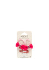 Siena Girls Bow Hair Bobbles and Glitter Clips, Fuchsia Pink