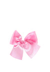 Siena Girls Satin Large Bow, Baby Pink
