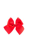 Siena Girls Satin Large Bow, Coral