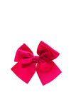 Siena Girls Satin Large Bow, Hot Pink