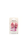 Siena Girls Bow and Set Of Clips, Pink