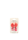Siena Girls Bow and Set of Clips, Coral