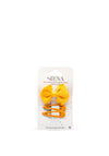 Siena Girls Bow and Set Of Clips, Yellow