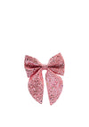 Siena Girls Glitter Hair Bow, Pink
