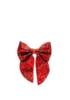 Siena Girls Glitter Hair Bow, Red